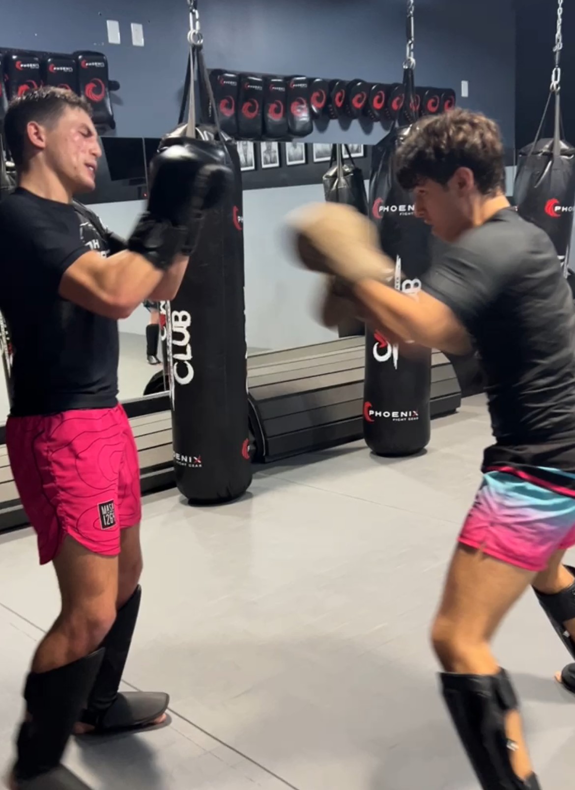 Muay Thai pad training in Boca Raton